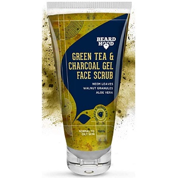 Beardhood Green Tea & Charcoal Gel Face Scrub