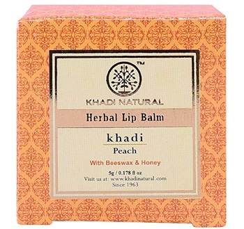 Khadi Natural Peach Lip Balm