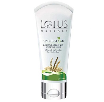 Lotus Herbals White Glow Oatmeal And Yogurt Skin Whitening Scrub