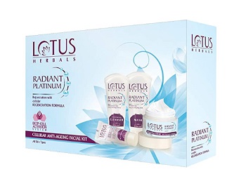 Lotus HerbalS Radiant Platinum Cellular Anti-Aging Facial Kit