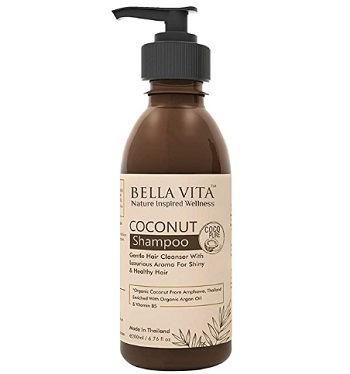 Bella Vita Organic Shampoo for Frizzy, Dry and Damaged Hair