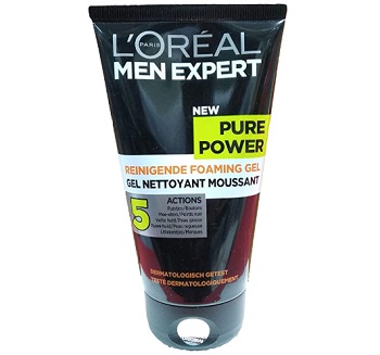 L'Oreal Paris Men Expert Pure Power Black Charcoal Foaming Gel Wash