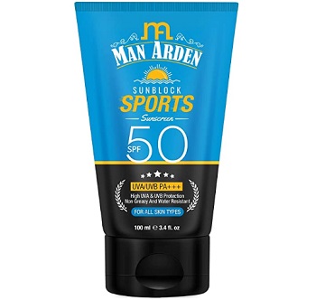 Man Arden Sunblock Sport Sunscreen SPF 50