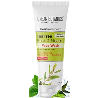 UrbanBotanics Tea Tree, Neem & Basil Face Wash