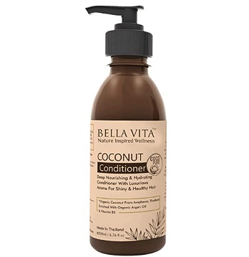 Bella Vita Organic Keratin Conditioner For Frizzy, Dry and Damaged Hair