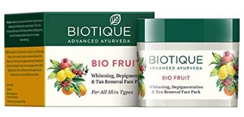 Biotique Bio Fruit Whitening and De-pigmentation & Tan Removal Face Pack