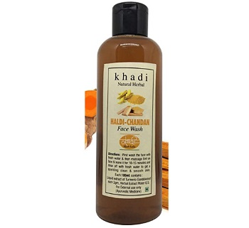 Khadi Herbal Natural Skin Brightening Haldi and Chandan Face Wash
