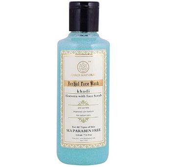 Khadi Natural Aloe Vera Face Wash with Scrub