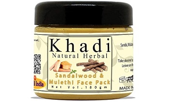 Khadi Natural Herbal Sandalwood and Mulethi Face Pack Mask