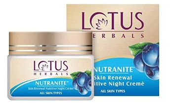 Lotus Herbal Nutranite Skin Renewal Nutritive Night Cream