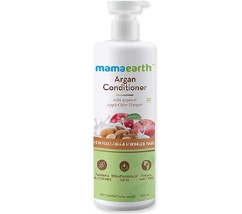 Mamaearth Argan & Apple Cider Vinegar Hair Conditioner For Dry & Frizzy Hair