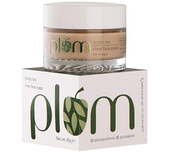 Plum Green Tea Clear Face Mask