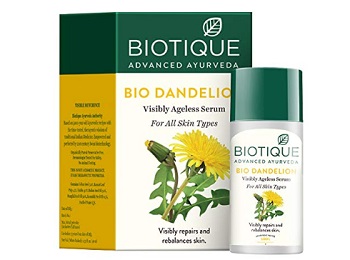 Biotique Bio Dandelion Visibly Ageless Serum