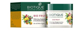 Biotique Bio Fruit Whitening and Depigmentation & Tan Removal Face Pack