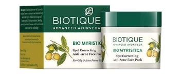 Biotique Bio Myristica Spot Correcting Anti Acne Face Pack