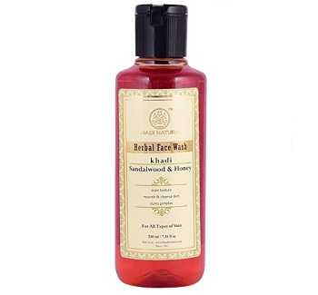 Khadi Natural Ayurvedic Sandalwood and Honey Face Wash