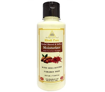 Khadi Pure Herbal Almond & Saffron Moisturizer