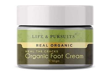 Life & Pursuits Organic Foot Crack Cream For Dry Cracked Heels & Feet