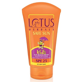 Lotus Herbals Safe Sun Kids Sun Block Cream SPF 25