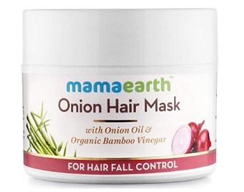 Mamaearth's Onion Hair Mask for Hair Fall Control