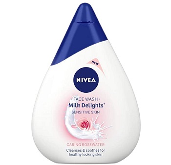 Nivea Milk Delights Caring Rosewater Face Wash For Sensitive Skin