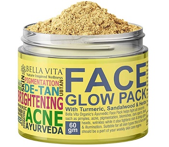 Bella Vita Organic Turmeric Face Pack for Glowing Skin