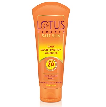 Lotus Herbals Safe Sun Daily Multi Function Sunblock SPF 70