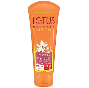 Lotus Herbals Safe Sun UV Screen Matte Gel