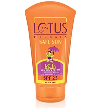 Lotus Safe Sun Kids Sun Block Cream SPF 25