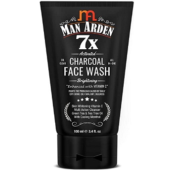 Man Arden 7X Activated Charcoal Face Wash Brightening