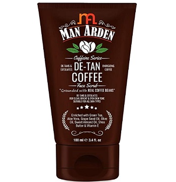 Man Arden Caffeine De Tan Coffee Face Scrub