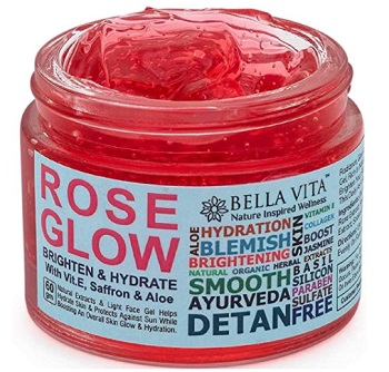 Bella Vita Organic Glow Cream Gel for Oily Normal and Sensitive Skin