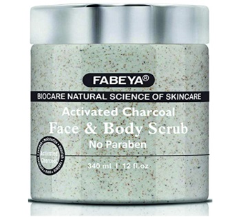 Fabeya Activated Charcoal Face and Body Scrub