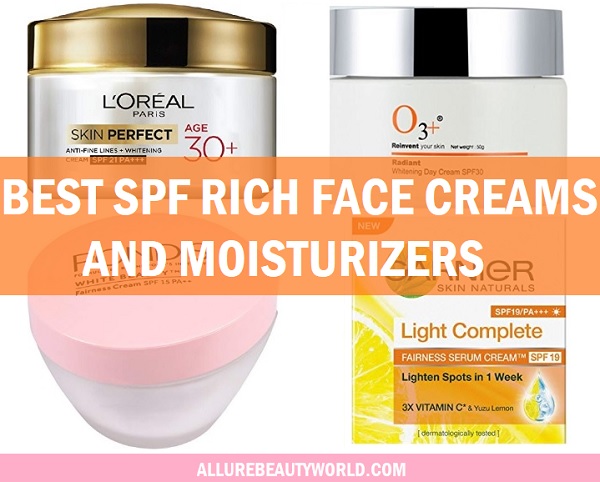 Best SPF Rich Face Creams and Moisturizers in India