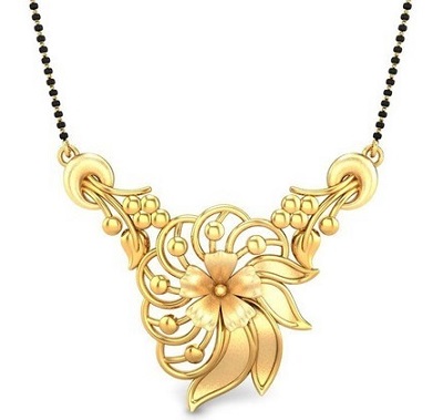 Everyday wear mangalsutra locket design For Women