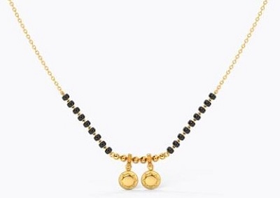 Traditional and simple mangalsutra locket design