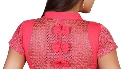 Bow at the back saree blouse pattern