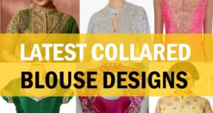 latest collared saree blouse designs for sarees