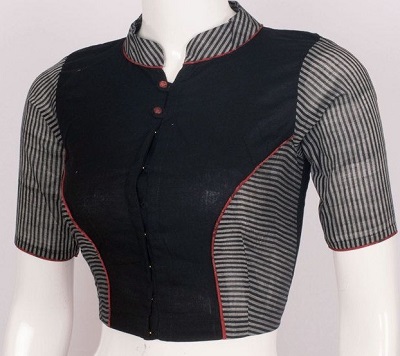 Chinese collared simplest blouse pattern