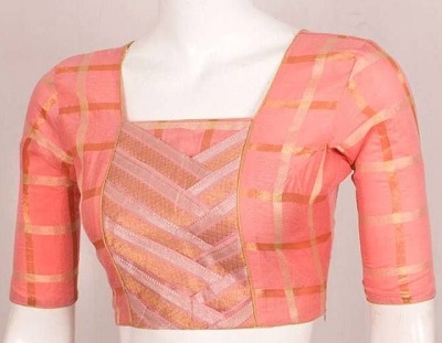 Cotton Silk designer blouse pattern