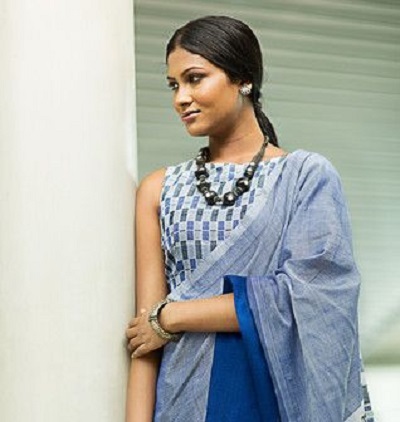 Sleeveless simple blouse for cotton sarees