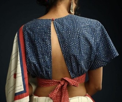 Unique cotton blouse for sarees