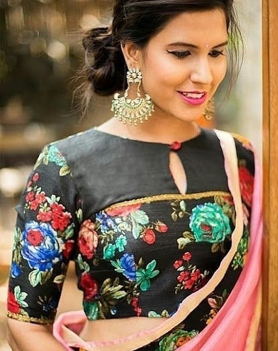 Cotton blouse pattern for Saree Blouse