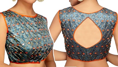 Designer new look saree blouse pattern