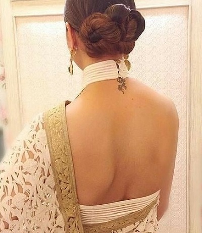 Party backless white blouse design