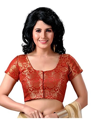 Simple Banarasi blouse with front hook