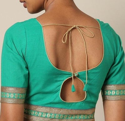 Simple cotton back blouse pattern