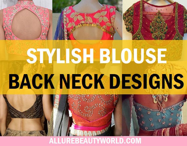 types of blouse back neck designs