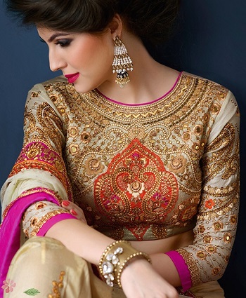 Bridal Jewelery Work Inspired Blouse