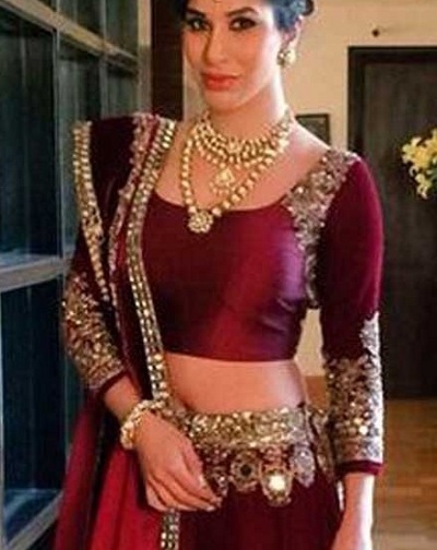 Art Silk Lehenga Embellished Blouse